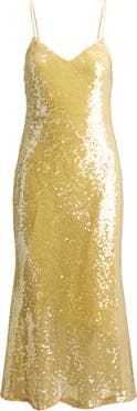 Lauren Ralph Lauren Opaline Luxe Sequin Cocktail Slipdress
