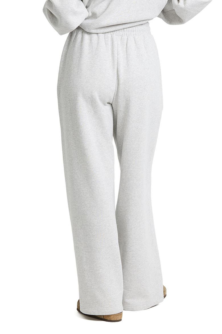 Sunset Wide Leg Fleece Pants, Alternate, color, HEATHER GRAY