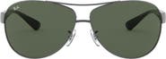 Ray-Ban 67mm Oversize Pilot Sunglasses