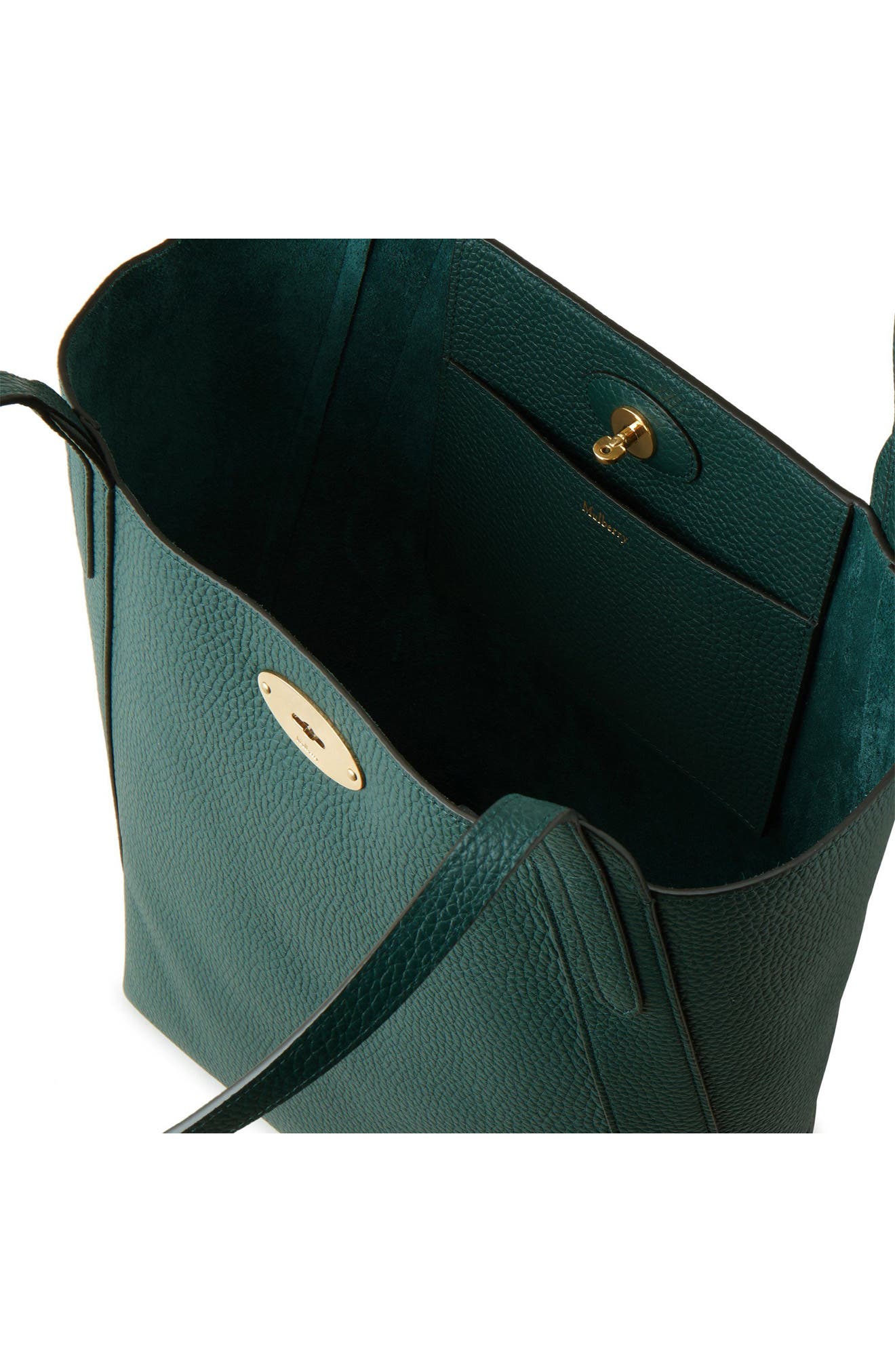 North/South Bayswater Leather Tote, Alternate, color, MULBERRY GREEN