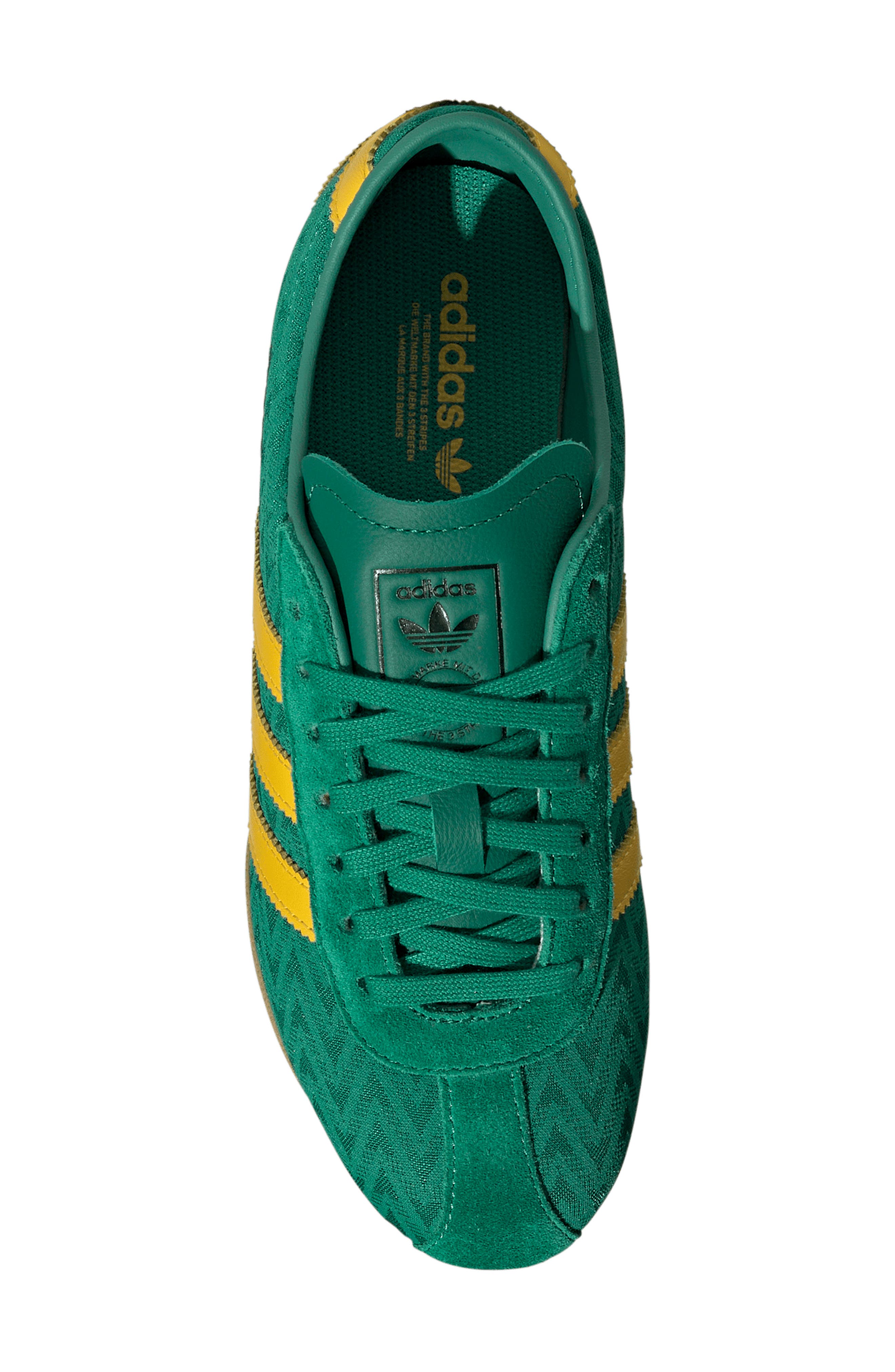 adidas Tokyo Jacquard Low Top Sneaker, Alternate, color, Bold Green/ Yellow/ Black