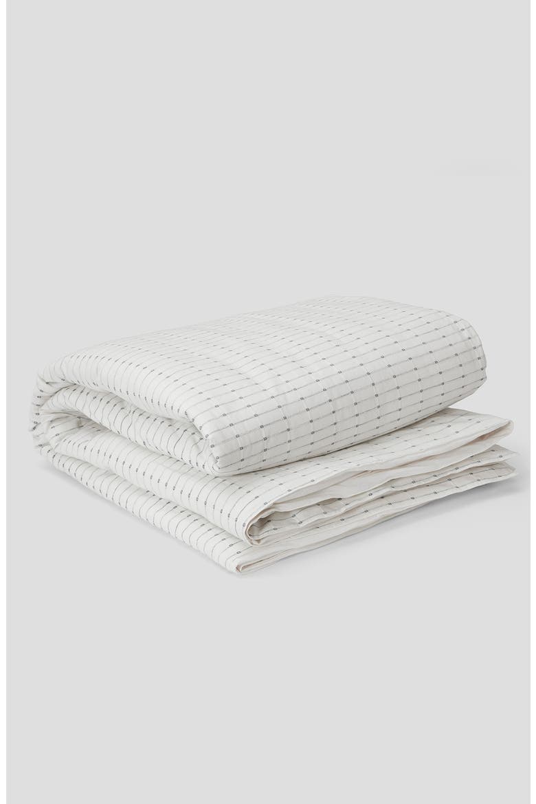 Soft Grid Duvet Cover, Alternate, color, INDIGO