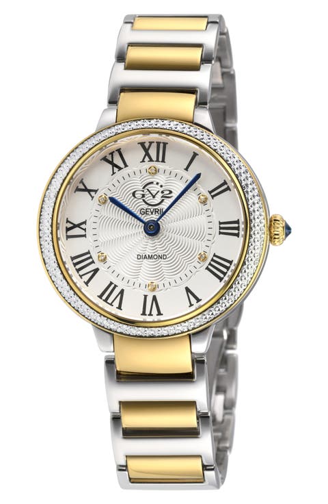 Rome Brillante Diamond Bracelet Watch, 36mm