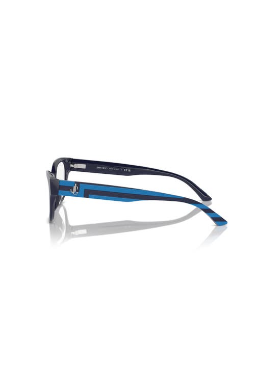 Jimmy Choo 54mm Cat Eye Optical Glasses In Blue
