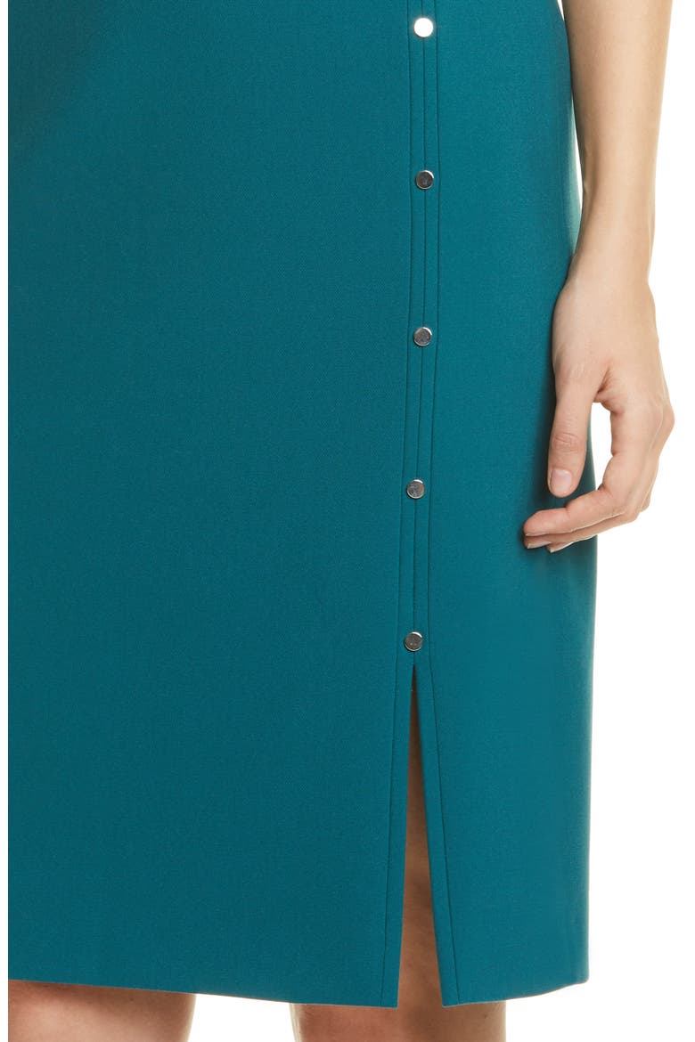 Dikena Ponte Sheath Dress, Alternate, color, DARK EMERALD