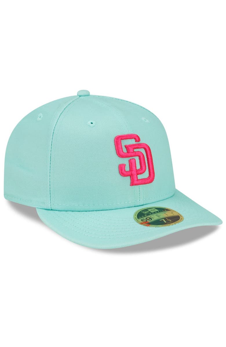 New Era Men's New Era Mint San Diego Padres 2022 City Connect Low Profile 59FIFTY Fitted Hat, Alternate, color, 