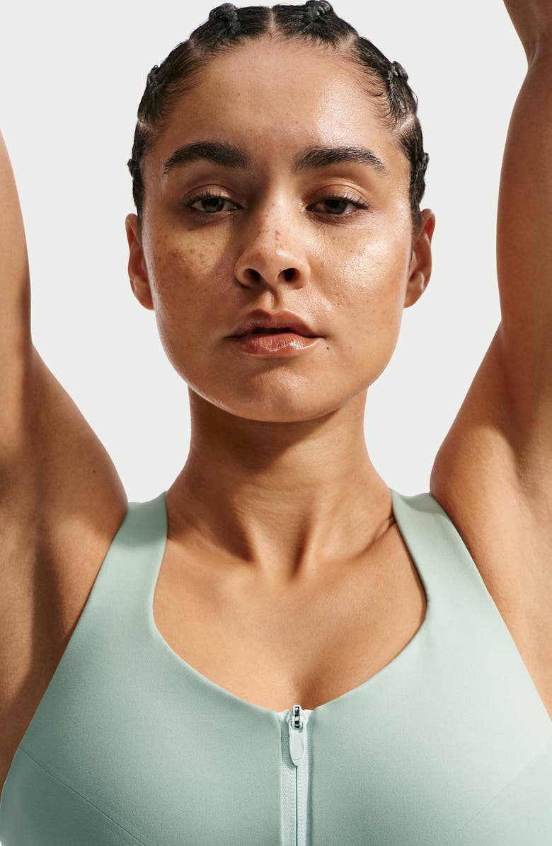 Nike Indy Dri-FIT Zip Front Sports Bra, Alternate, color,