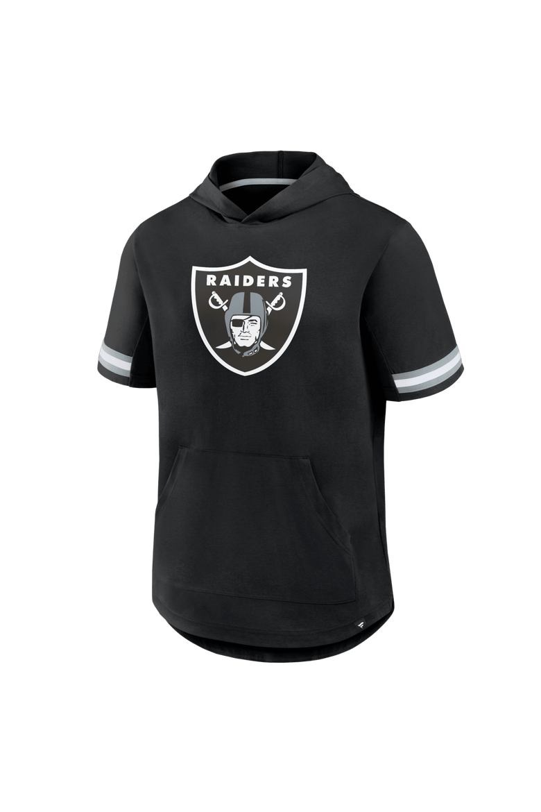 Men's Fanatics Black Las Vegas Raiders Optimal Play Short Sleeve Hooded T-Shirt, Alternate, color, Black
