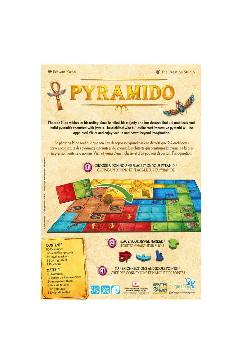 Pyramido Tile & Worker Placement Game, Alternate, color, Multicolored