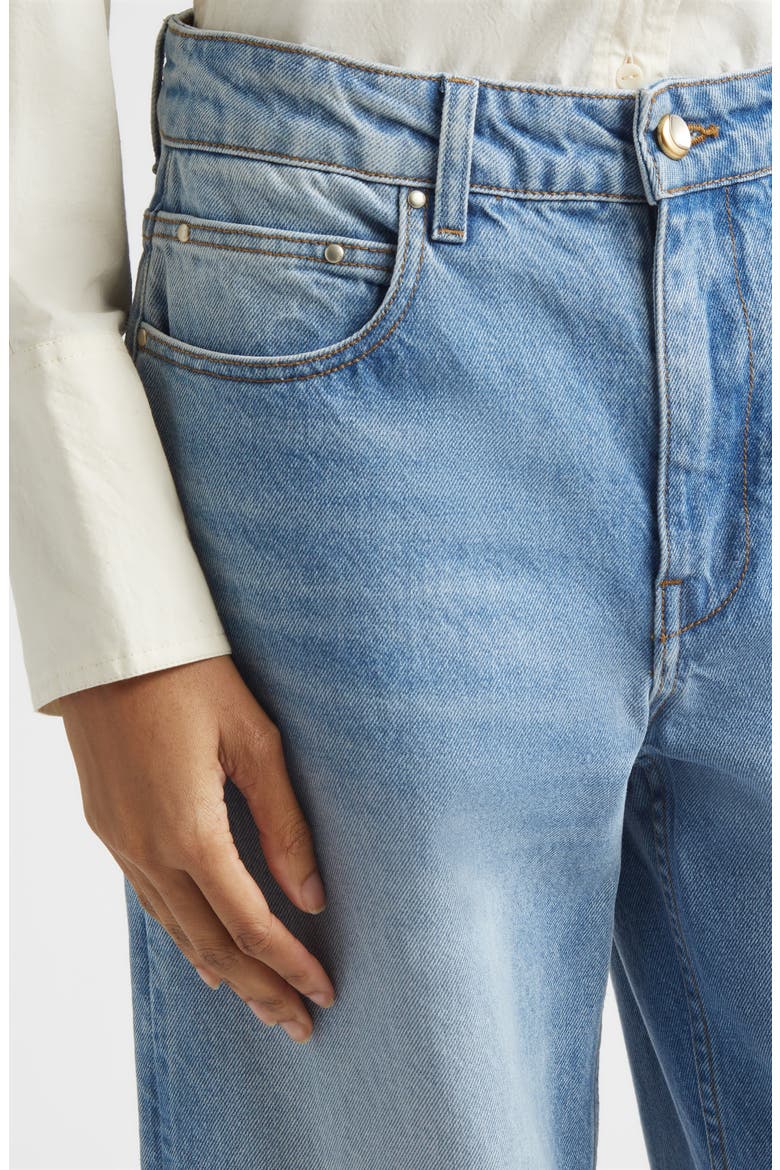 Rider Low Rise Barrel Leg Jeans, Alternate, color, SALT WASH