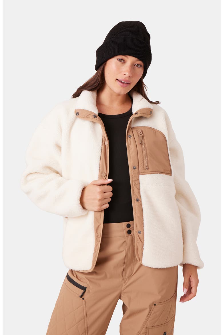 Axel Fleece Jacket, Alternate, color, VANILLA
