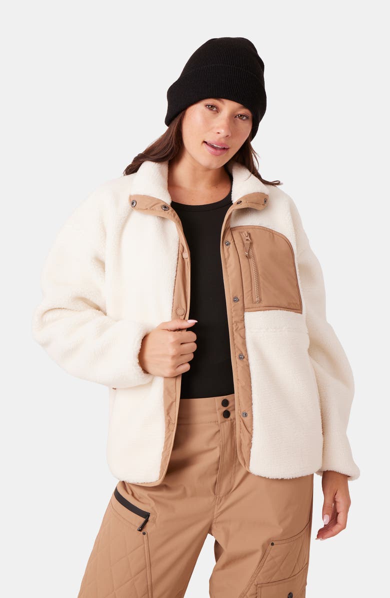 Roxy Axel Fleece Jacket, Alternate, color, Vanilla