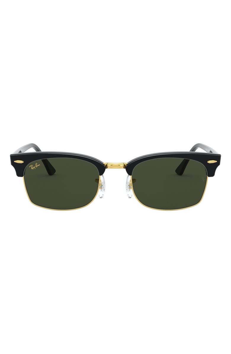 Ray-Ban Clubmaster 52mm Rectangular Sunglasses, Main, color, 