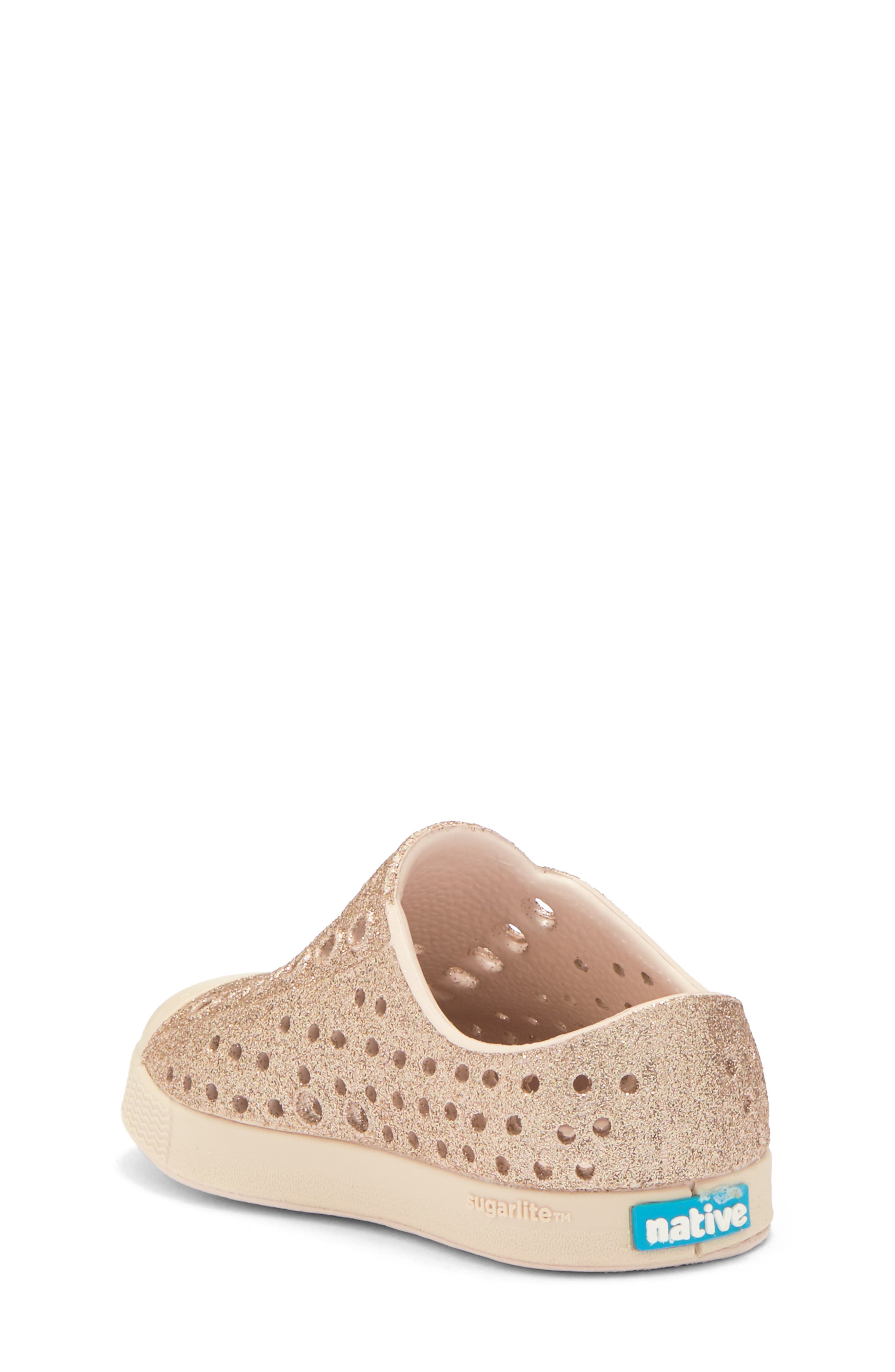 Native Shoes Kids' Jefferson Bling Slip-On Sneaker, Alternate, color, Rock Salt Bling/ Rocksalt Pink