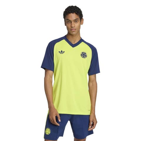 Men's adidas Yellow Colombia National Team 2026 Pre-Match Top