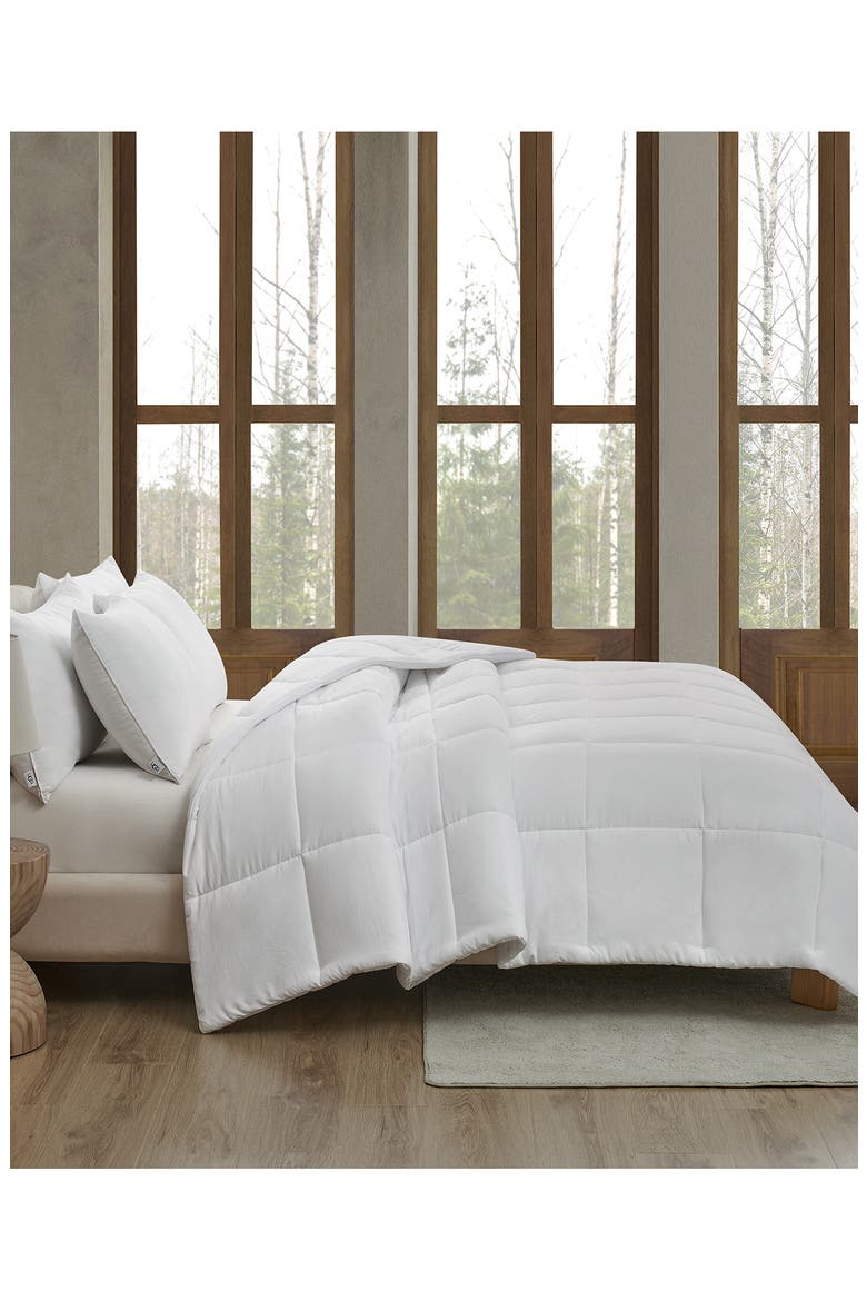 Devon Comforter, Alternate, color, WHITE