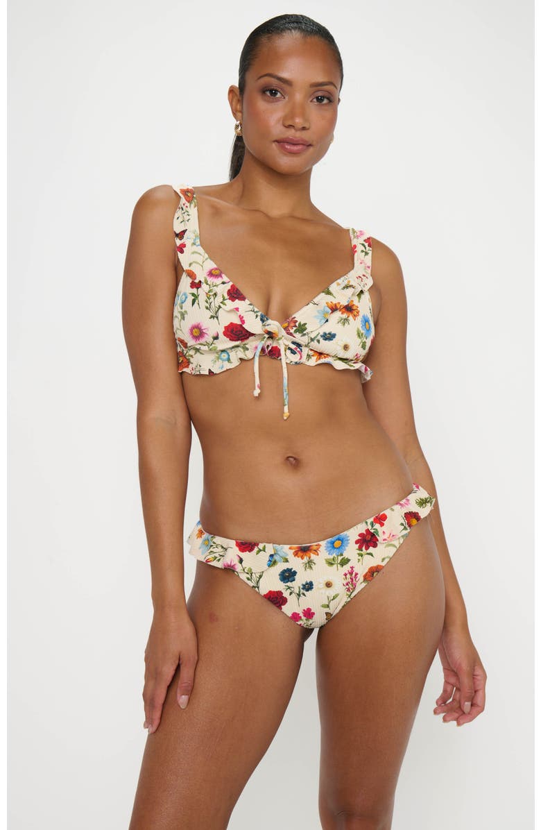 Show Me Your Mumu Rosemary Ruffle Bottom, Alternate, color, French Floral Rib Scrunch