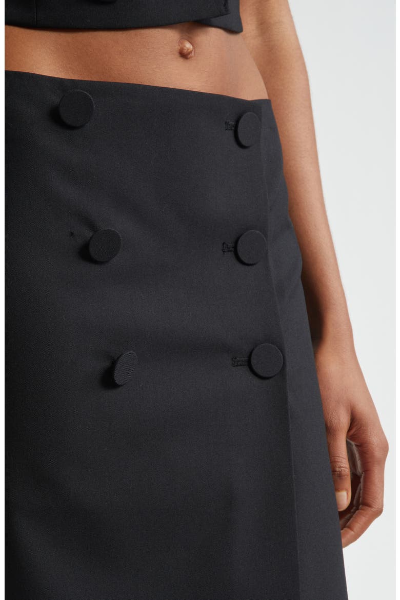 Febe Tuxedo Pencil Skirt, Alternate, color, BLACK