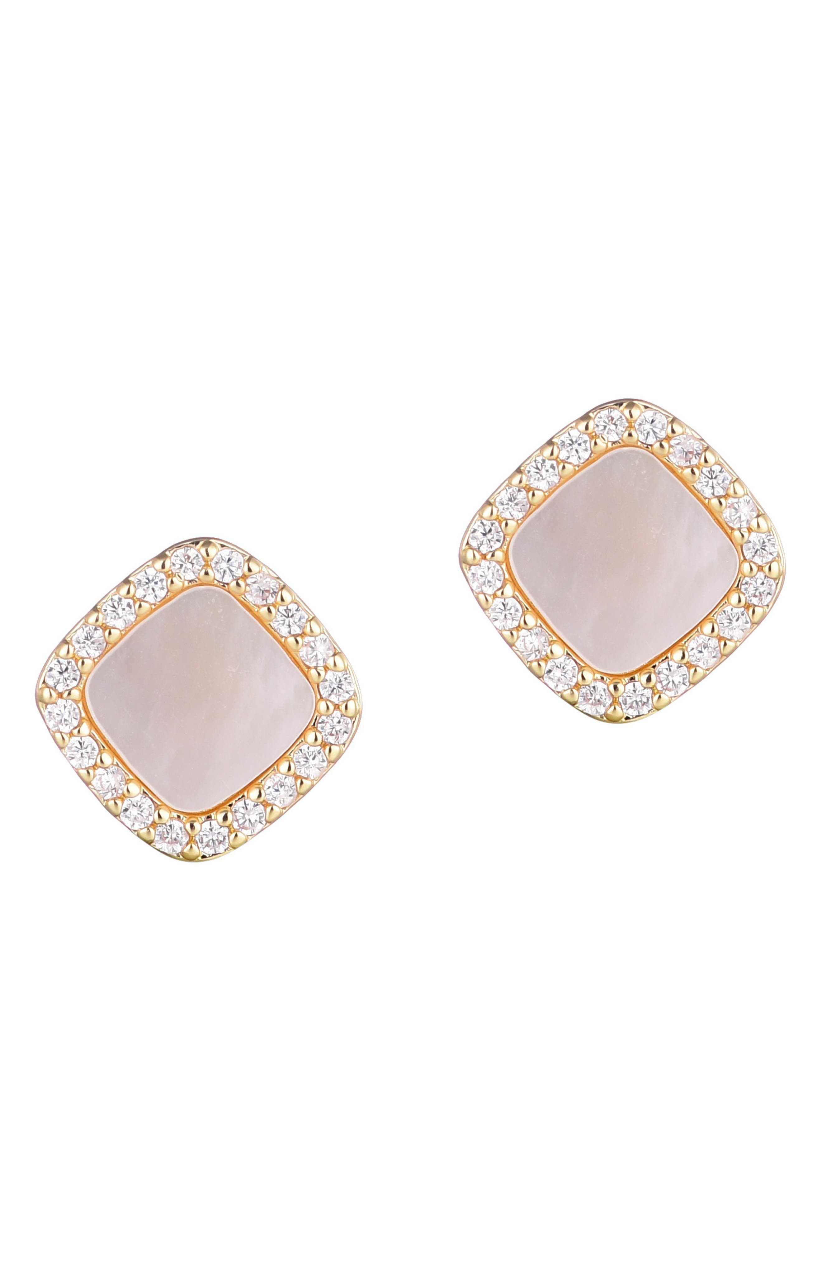 Adornia Mother of Pearl Stud Earrings