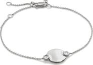 Monica Vinader Lab Created Diamond Engravable Disc Bracelet