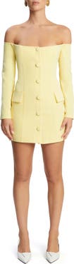Bardot Iria Long Sleeve Button-Up Minidress