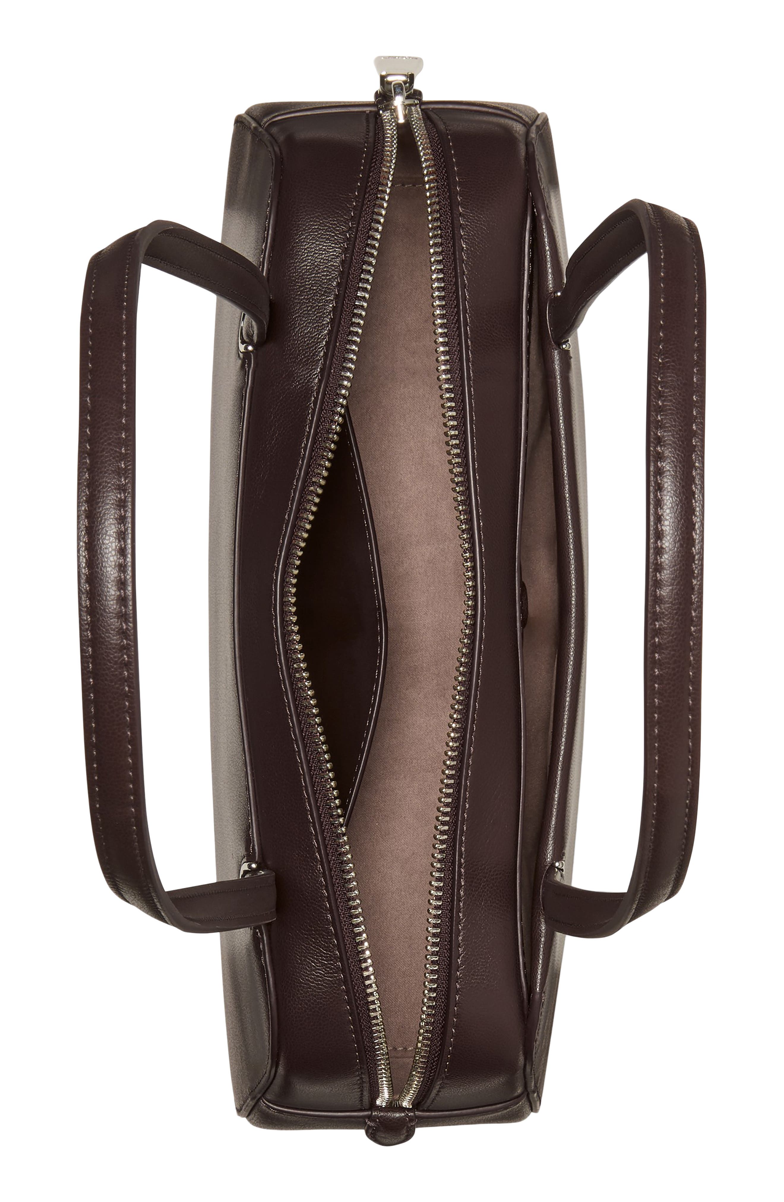 Kate Spade New York grace fine grain leather shoulder bag, Alternate, color, Hot Fudge