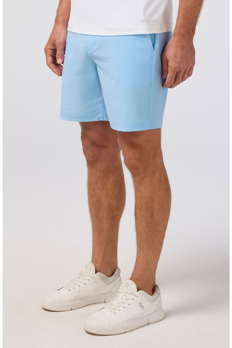 Helmsman Flat Front Performance Golf Shorts, Alternate, color, CLOUD BLUE
