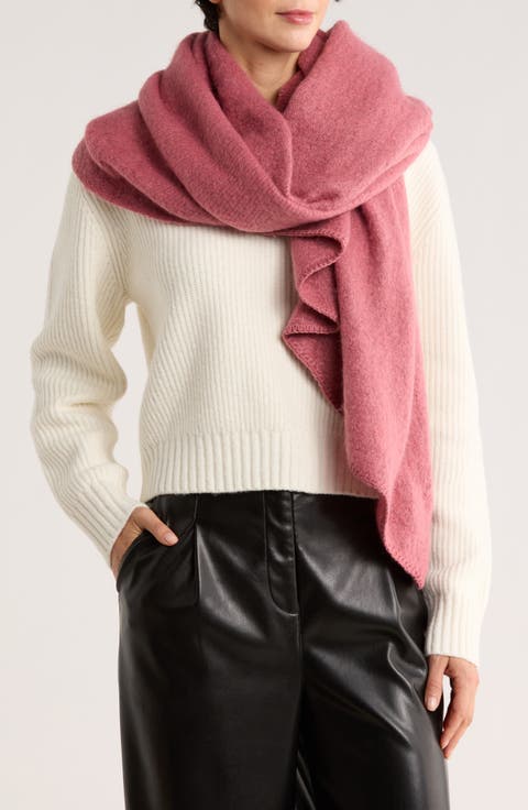 Solid Shine Knit Scarf