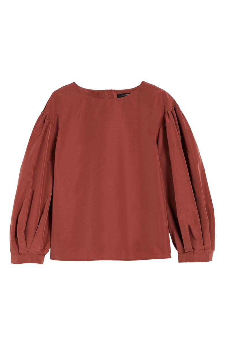 Weekend Max Mara Zeus Volume Sleeve Button Back Top, Alternate, color,