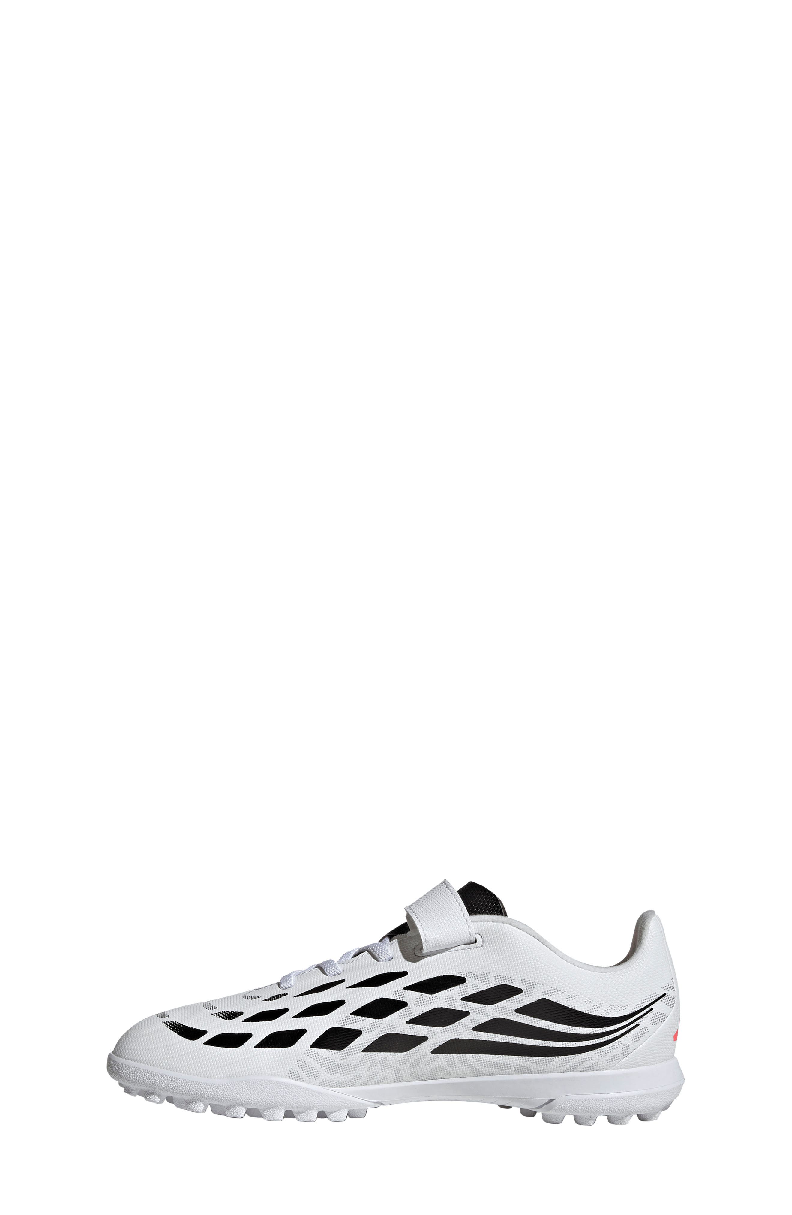 Kids' Predator Club H&L Turf Soccer Shoe, Alternate, color, WHITE/ TURBO/ BLACK