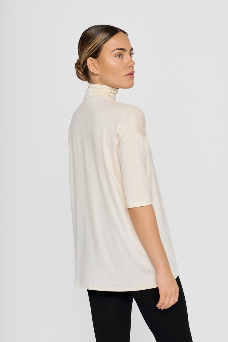 Tomasine Jersey Turtleneck Top, Alternate, color, Paper