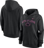 Nike Women's Nike Black Penn State Nittany Lions Throwback Club Fleece Pullover Hoodie