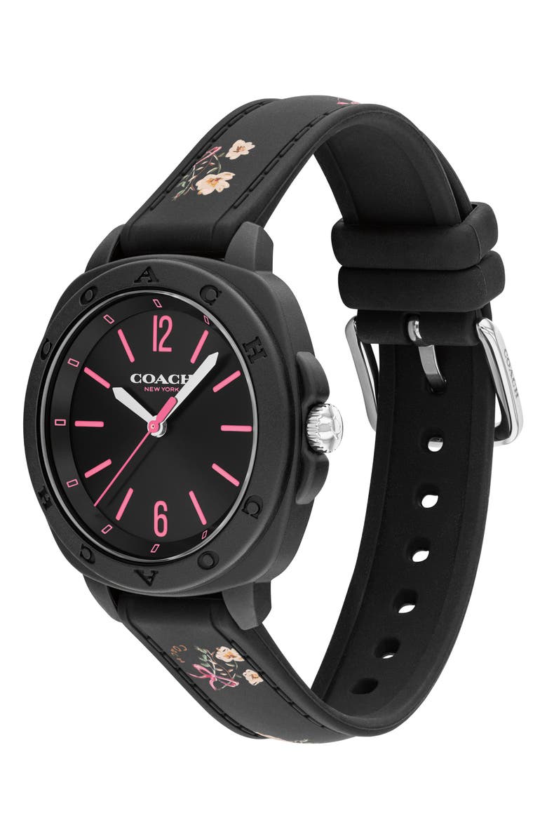 COACH Kitt Silicone Strap Watch, 35.4mm, Alternate, color,