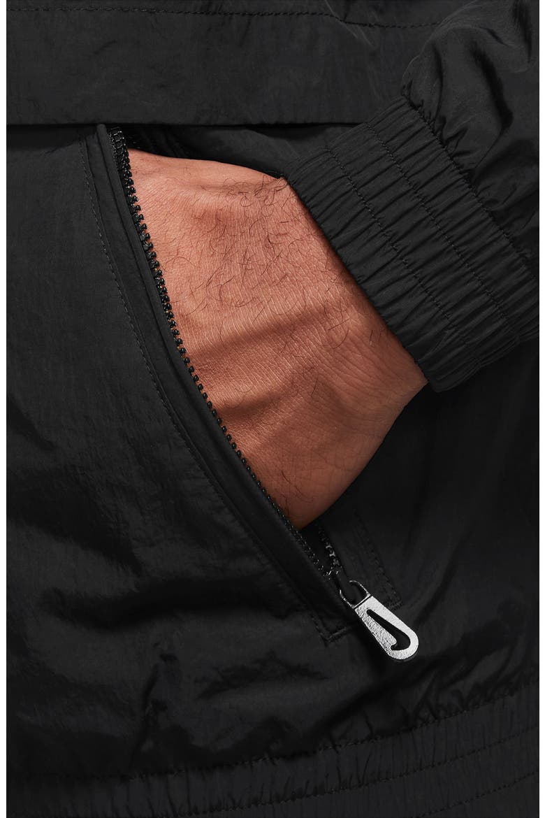 Solo Swoosh Track Jacket, Alternate, color, BLACK/ WHITE
