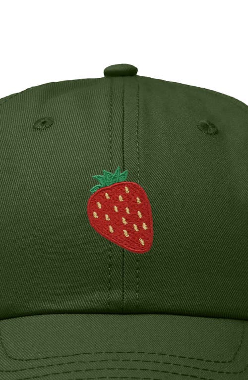 Dalix Strawberry Hat In Olive