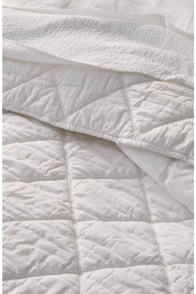 Diamond Stitch Organic Cotton Comforter, Alternate, color, UNDYED