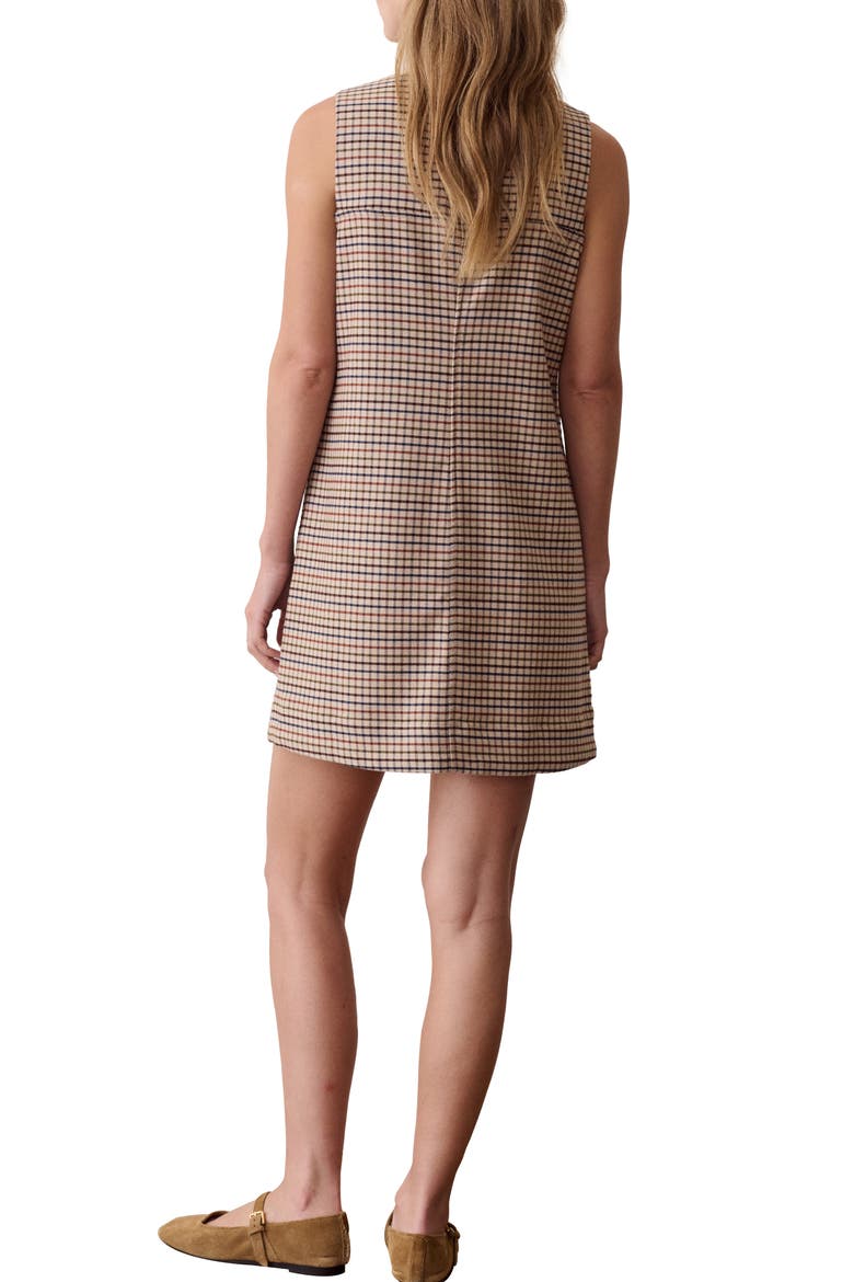 Izzy Check Moleskin Shift Minidress, Alternate, color, FALL CHECK