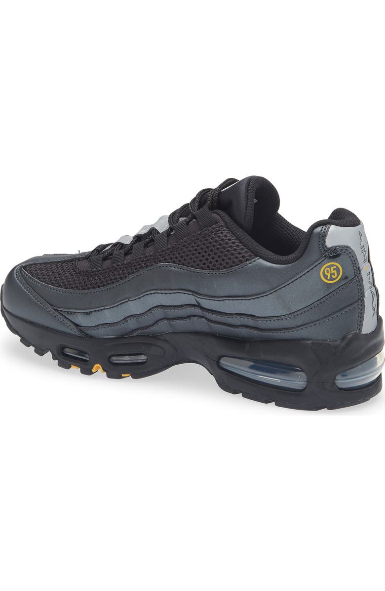 Nike Air Max 95 Big Bubble Sneaker, Alternate, color, Black/ White/ University Gold