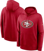 Nike Men's Nike Scarlet San Francisco 49ers Club Logo Pullover Hoodie