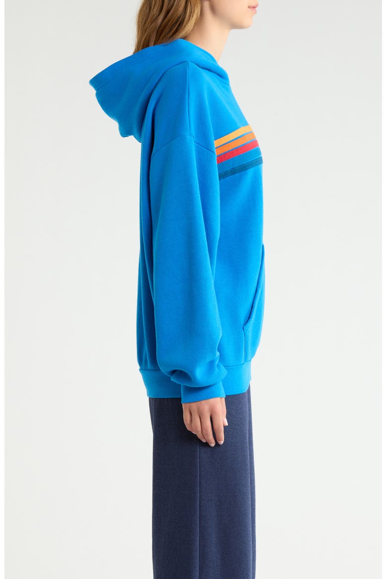 5 Stripe Hoodie, Alternate, color, OCEAN