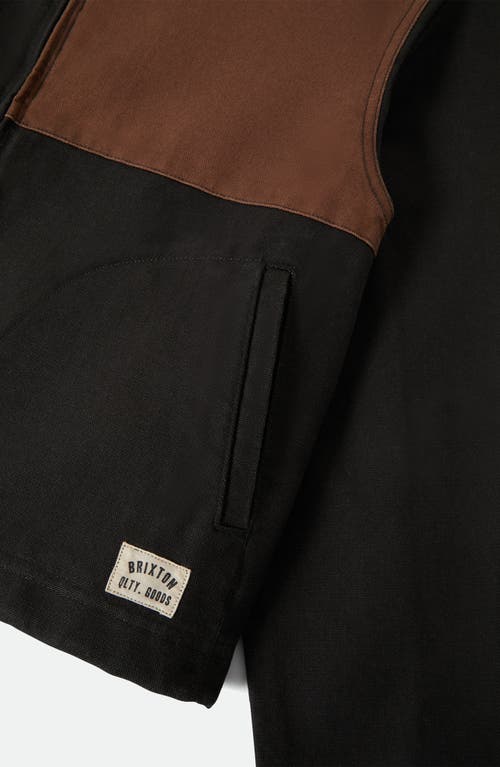 Brixton Mechanic's Garage Patchwork Cotton Jacket In Multi