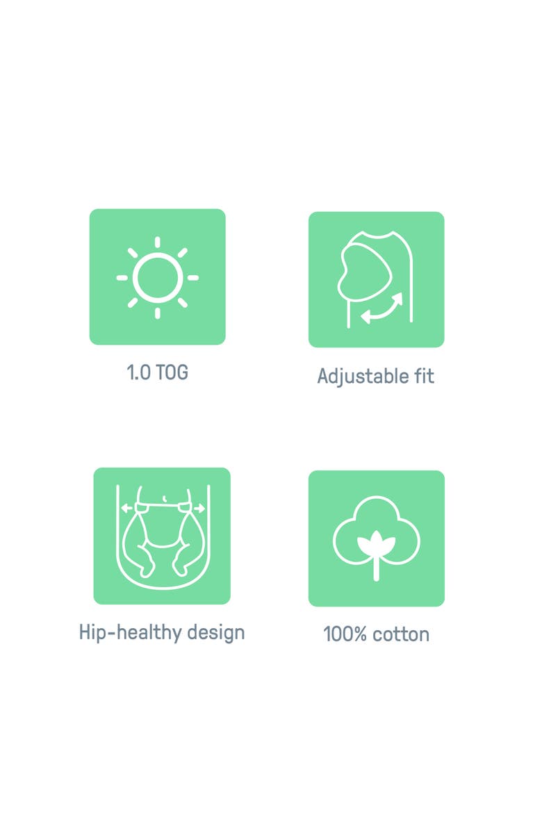 INGENUITY SwaddleMe by Ingenuity Monogram Collection Baby Swaddle, Alternate, color, Red