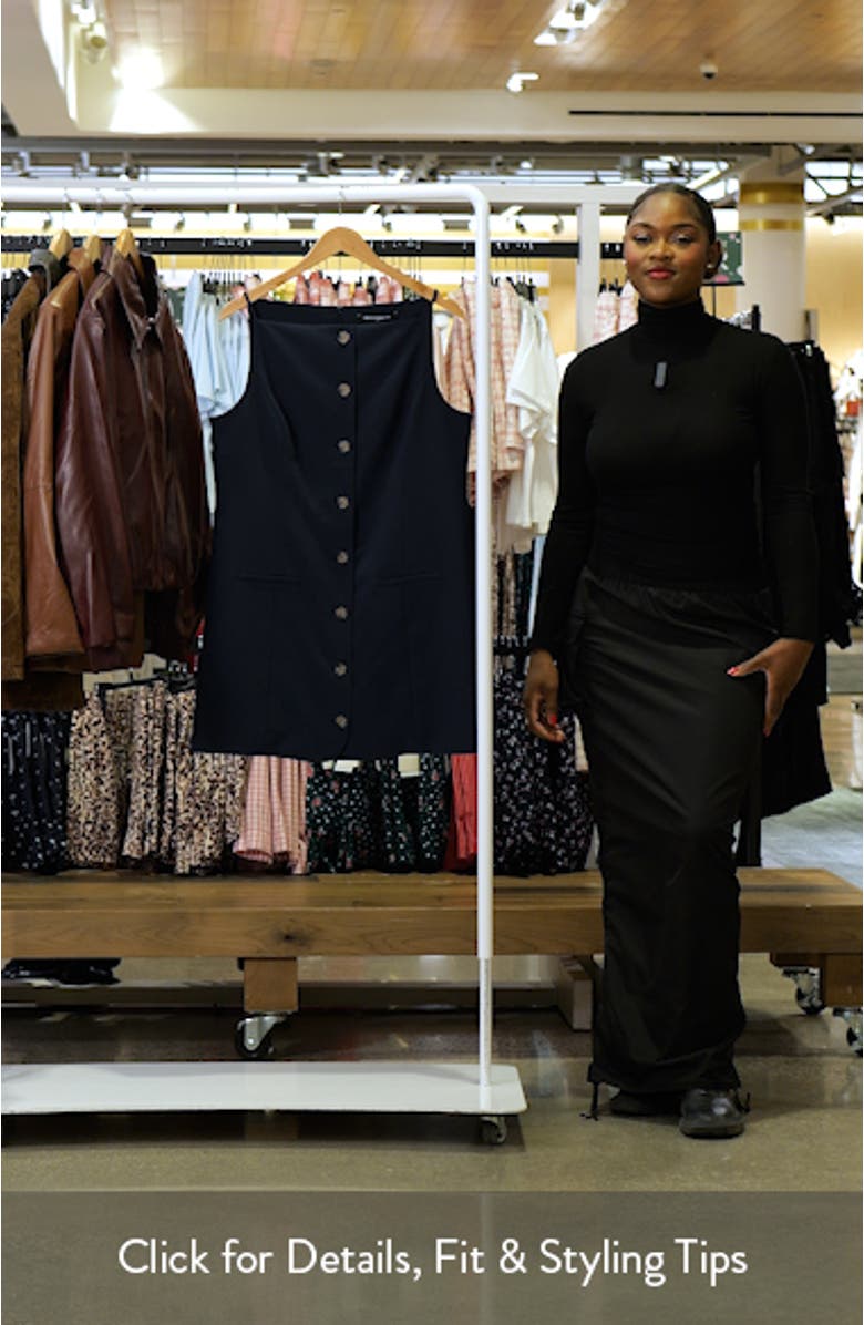 Azra Square Neck Twill Minidress, sales video thumbnail