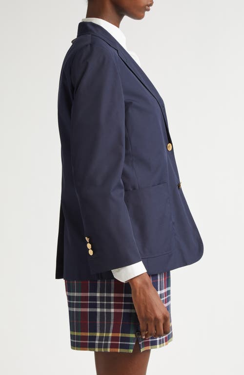 Thom Browne Fit 2 Semiconstructed Sack Jacket In Blue