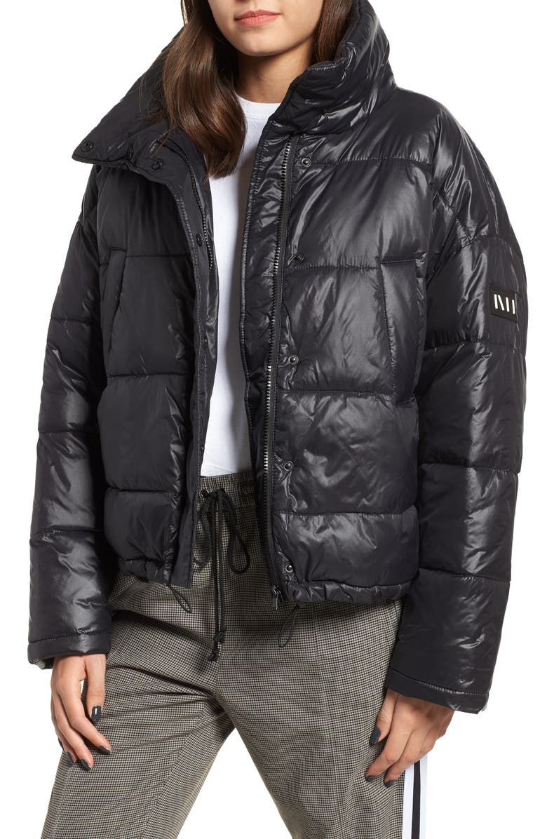 NVLT Funnel Neck Puffer Jacket, Main, color,