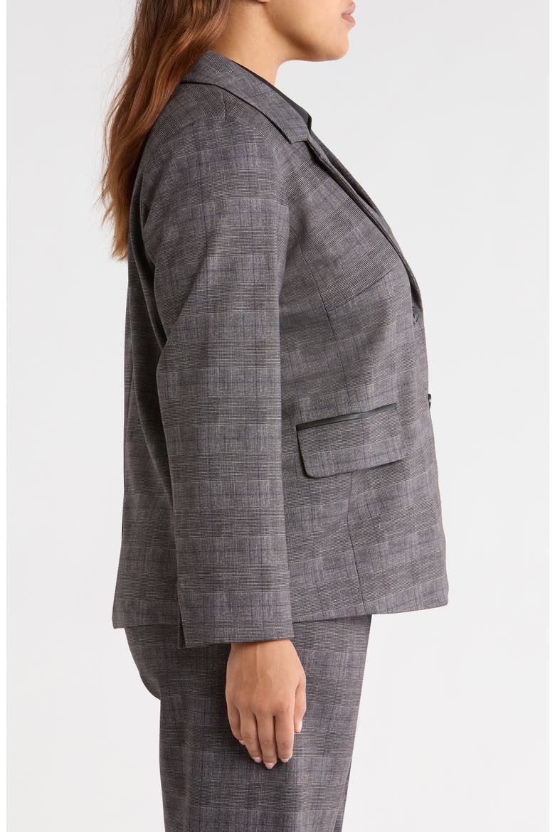 Everest Glen Plaid Ponte Blazer, Alternate, color, CHARCOAL GLEN PLAID