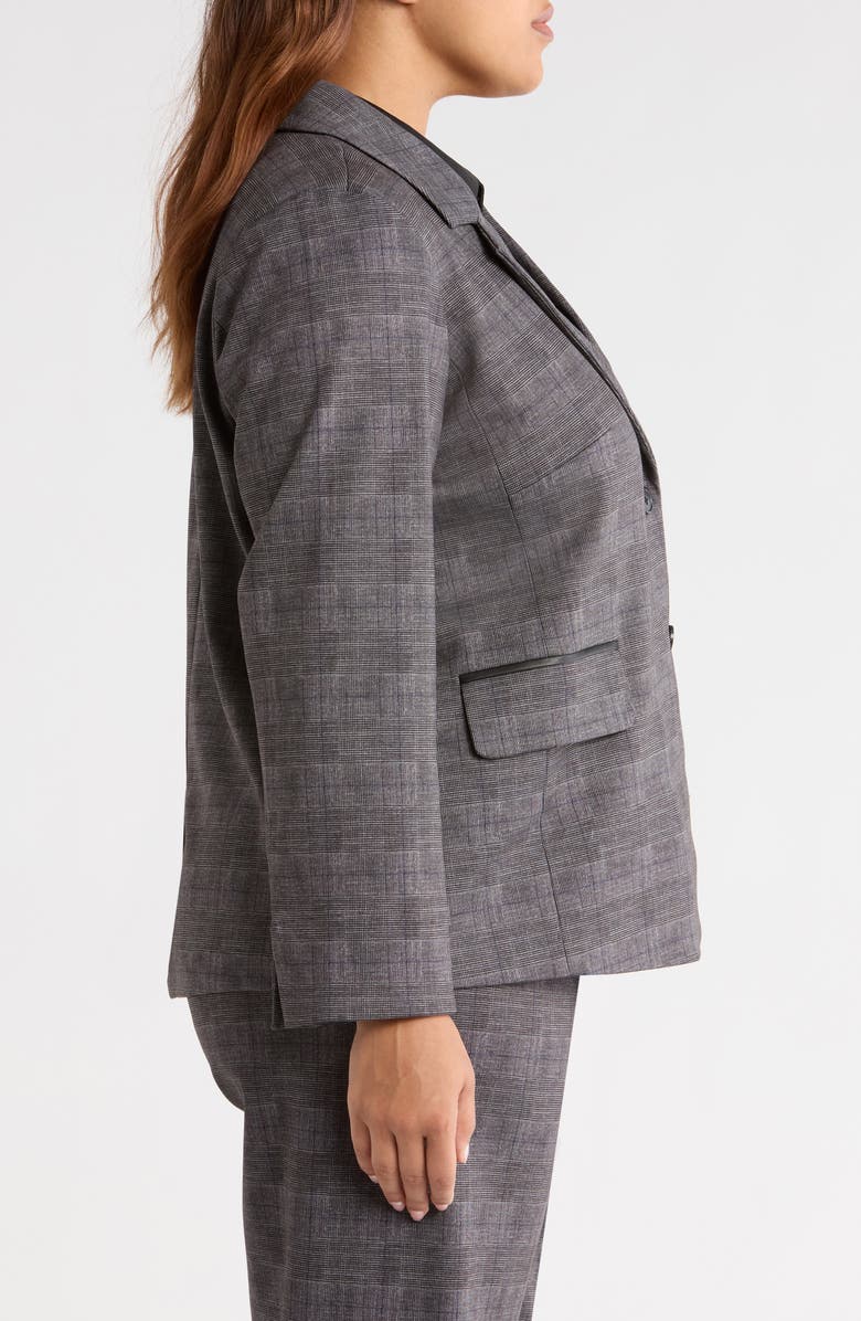 Lysse Everest Glen Plaid Ponte Blazer, Alternate, color, Charcoal Glen Plaid