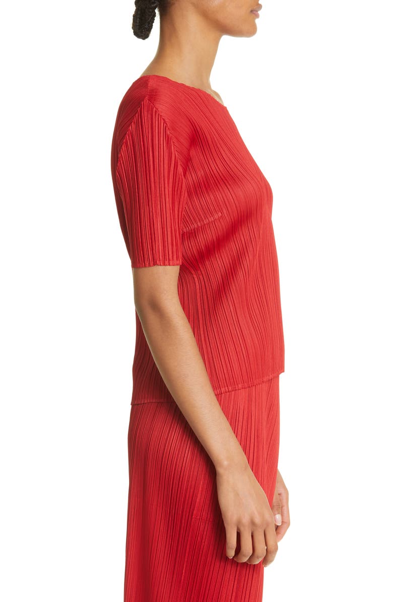 Pleats Please Issey Miyake New Colorful Basics 3 Pleated Top, Alternate, color, 
