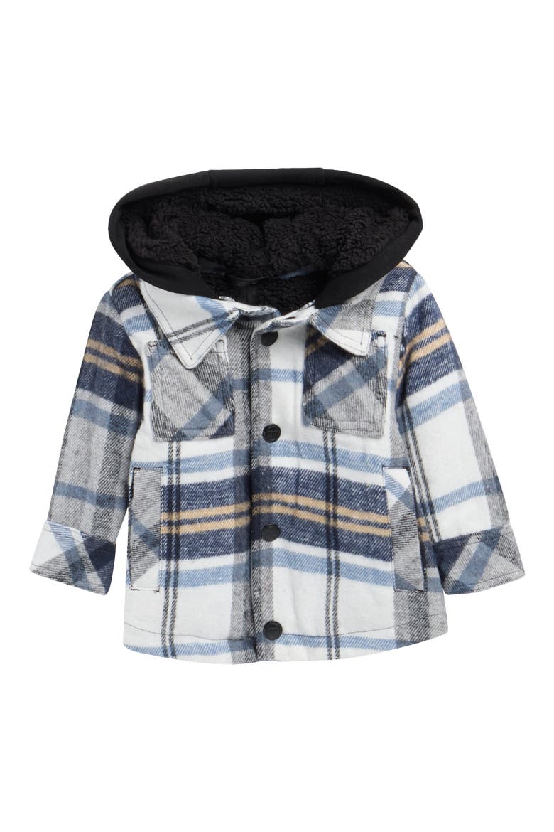 Plaid Shacket, Main, color, CREAM PLAID