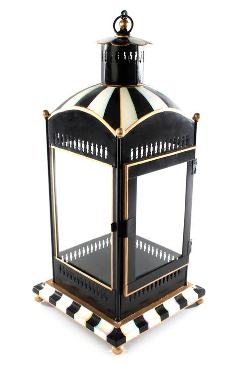 Courtly Stripe Candle Lantern